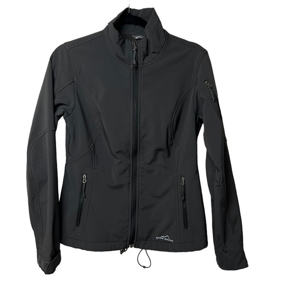 Eddie Bauer Womens Soft Shell Jacket EB531 Pockets Waterproof 3000 SZ SMALL Read - Picture 2 of 10